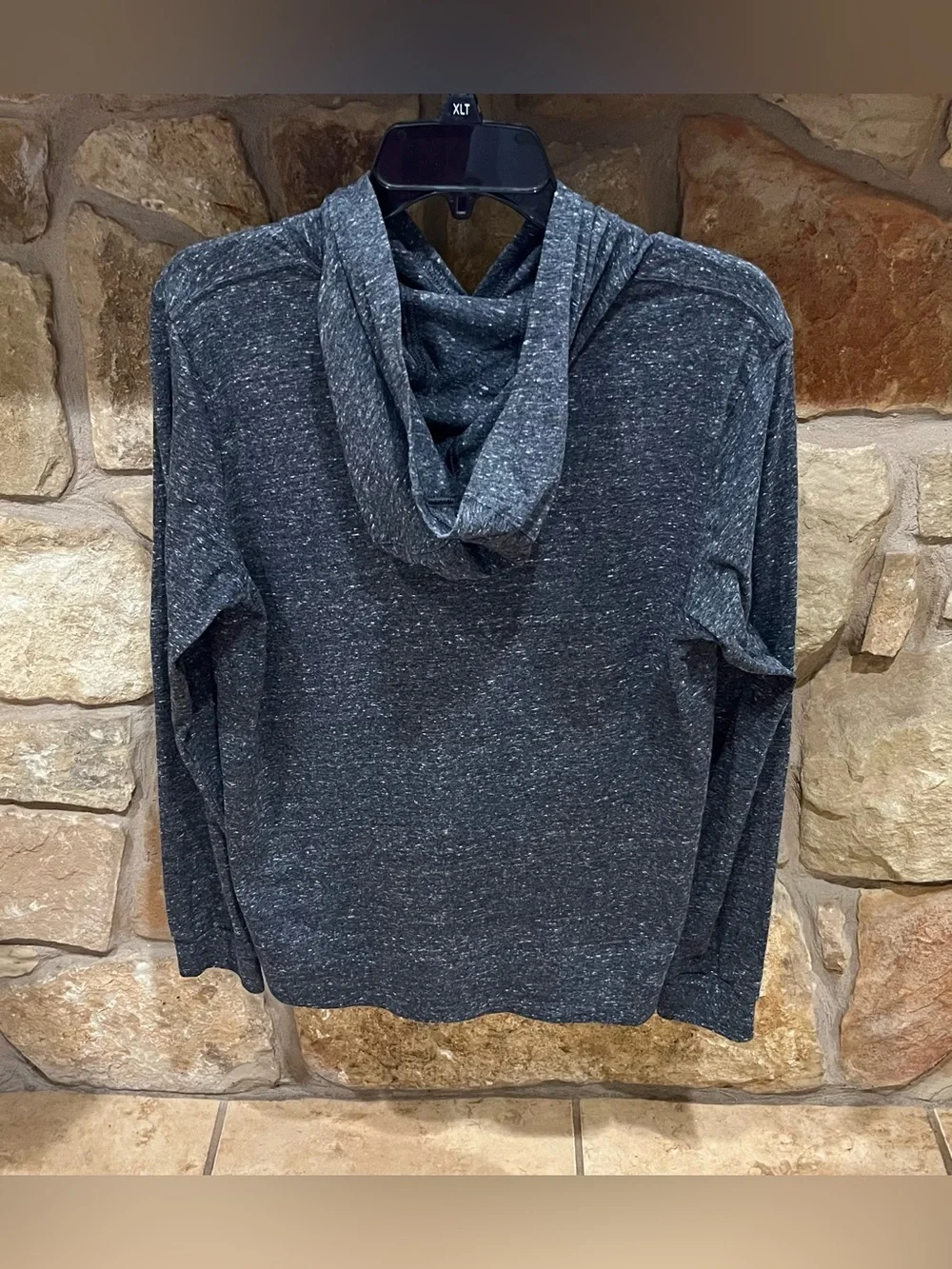 Light Gray Hoodie Shirt Boy's 18/20 or Men XS Adidas Athletic Active Outdoors